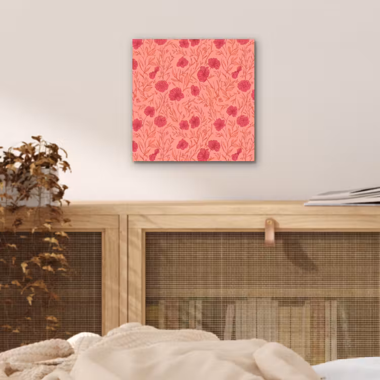 Weidebloemen - Romantisch - Roze aluminium wit klein 46 -sfeer3