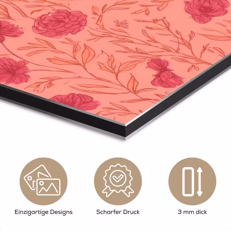 Weidebloemen - Romantisch - Roze aluminium wit klein 46 -closeup_DE