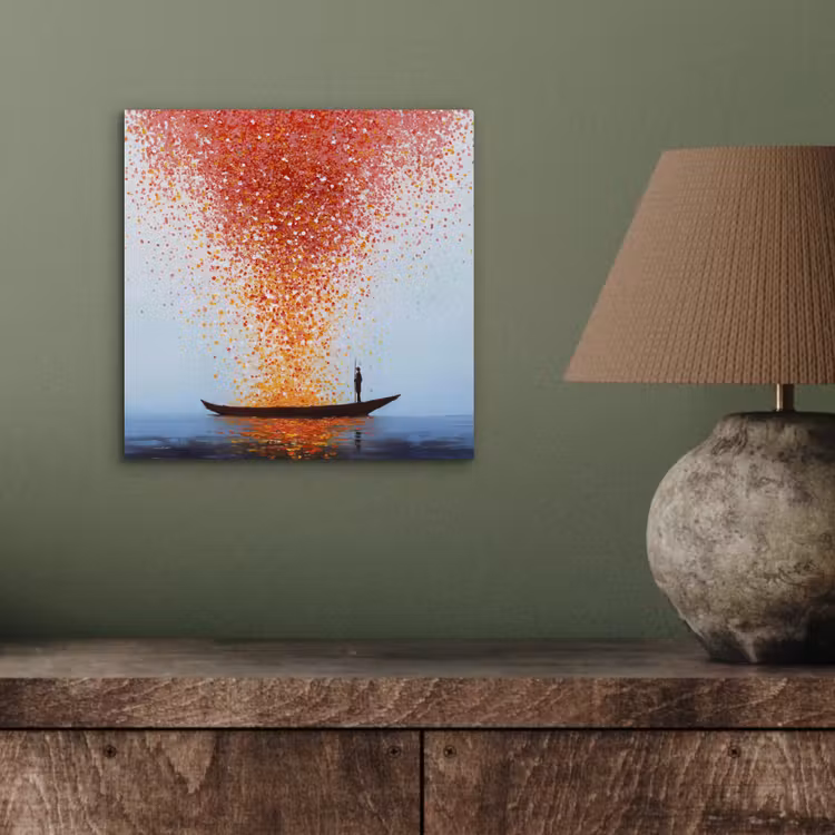 Wolk - Confetti - Boot - Wateroppervlakte aluminium wit klein -sfeer2