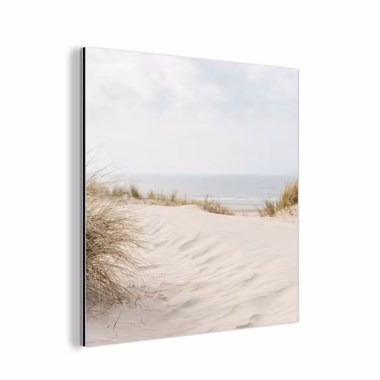Wolken - Duinlandschap - Zand aluminium wit klein -3d