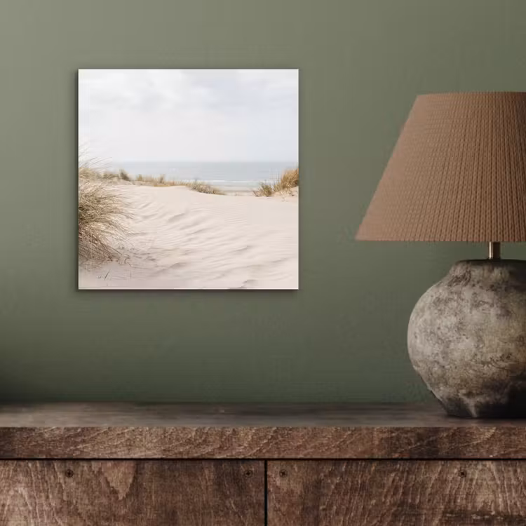 Wolken - Duinlandschap - Zand aluminium wit klein -sfeer2