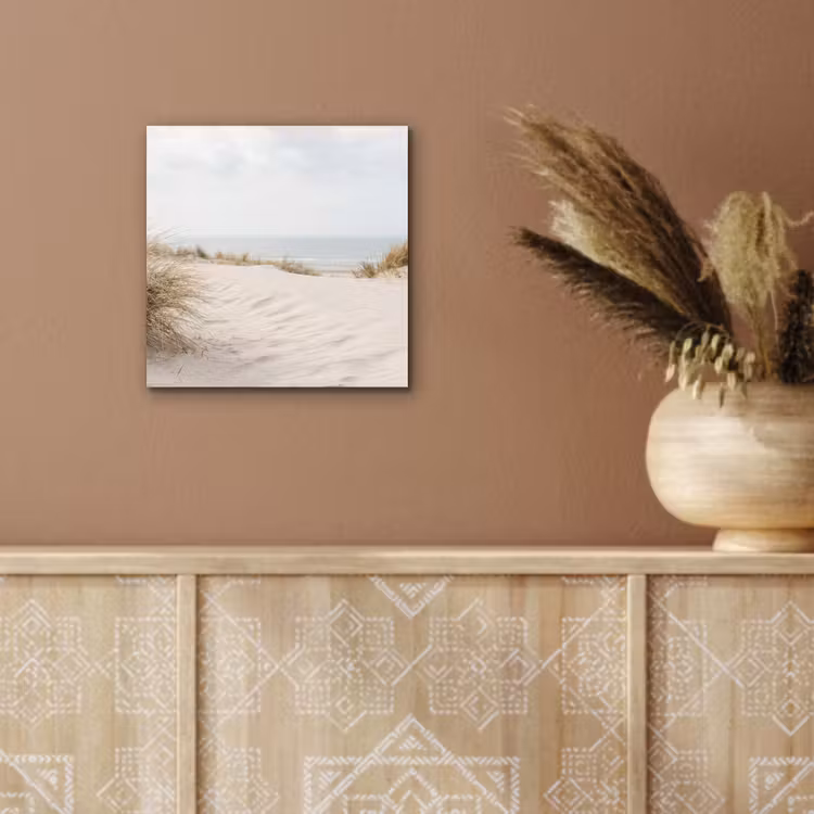 Wolken - Duinlandschap - Zand aluminium wit klein -sfeer4