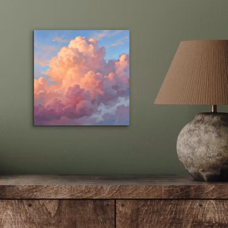 Wolken - Lucht - Natuur - Abstract - Kleurrijk aluminium wit klein -sfeer2