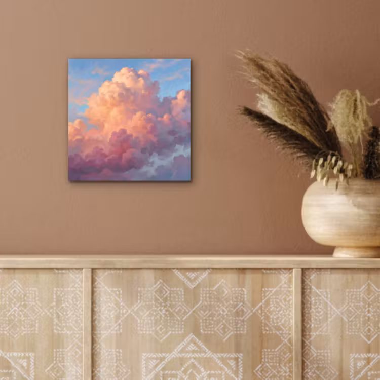 Wolken - Lucht - Natuur - Abstract - Kleurrijk aluminium wit klein -sfeer4