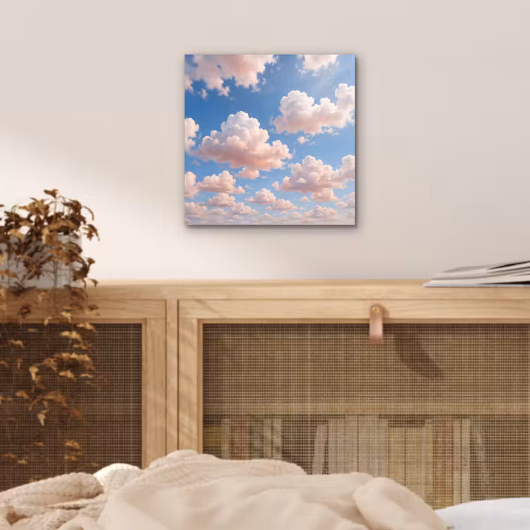 Wolken - Hemel - Natuur - Licht - Blauw aluminium wit klein -sfeer3