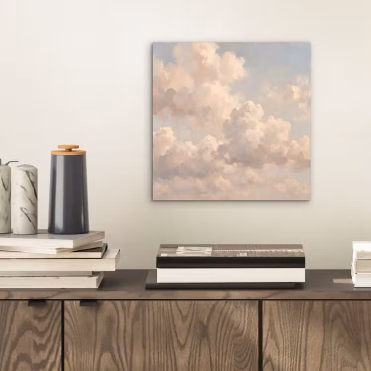 Wolken - Zacht - Natuur - Klassiek - Beige aluminium wit klein -sfeer1