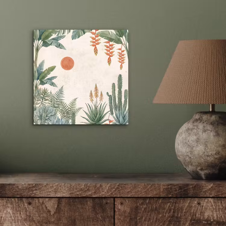 Woestijn - Planten - Groen aluminium wit klein -sfeer2
