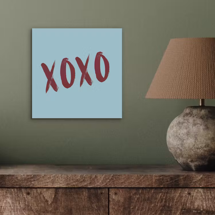 XOXO - Blauw - Rood aluminium wit klein -sfeer2
