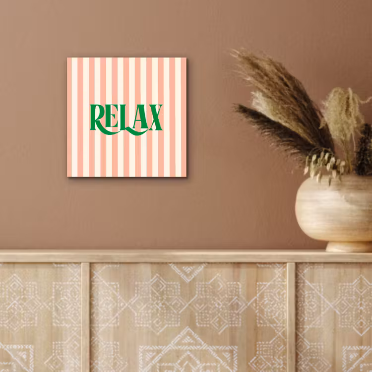 Zachtroze - Groen - Strepen - Relax aluminium wit klein -sfeer4