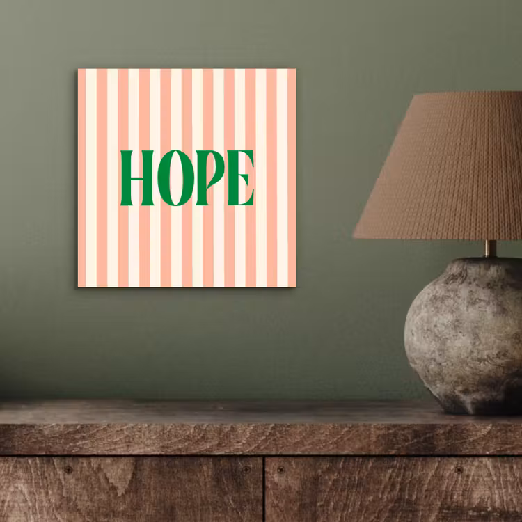 Zachtroze - Groen - Strepen - Hope aluminium wit klein -sfeer2