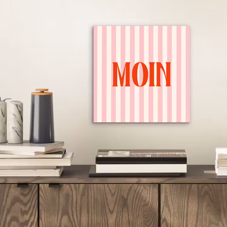 Zachtroze - Rood - Strepen - Moin aluminium wit klein -sfeer1