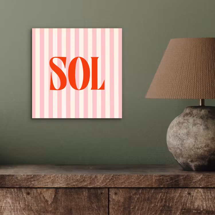 Zachtroze - Rood - Strepen - Sol aluminium wit klein -sfeer2