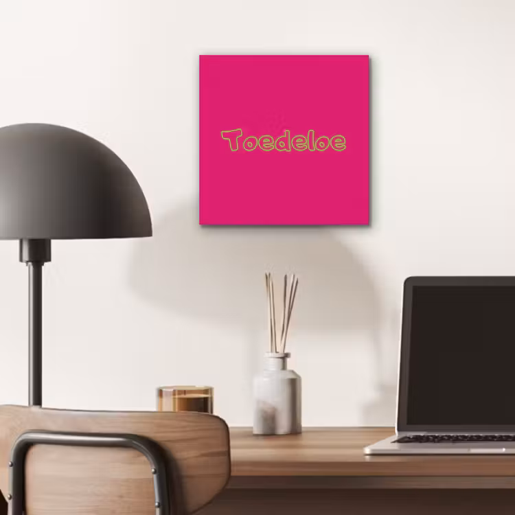 Toedeloe - Groen - Roze aluminium wit klein -sfeer5