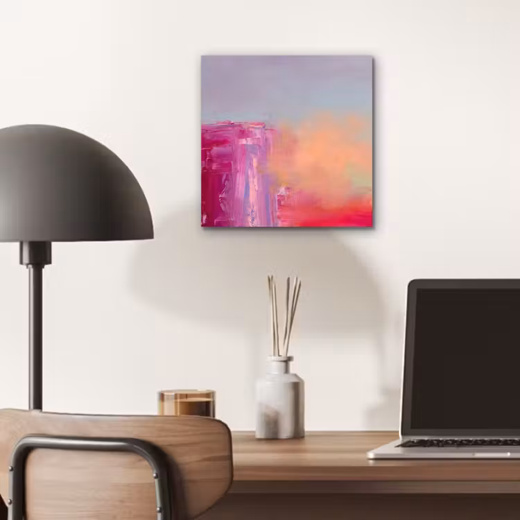 Abstract - Kleuren - Modern - Roze aluminium wit klein -sfeer5