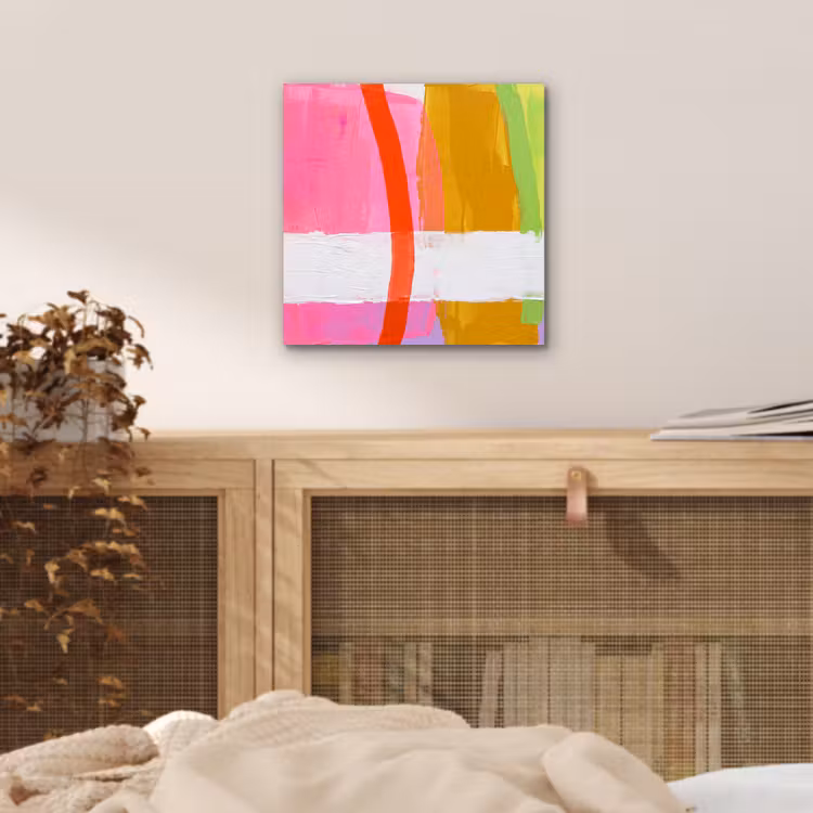 Abstract - Kleurrijk - Vormen - Modern - Kunst aluminium wit klein -sfeer3
