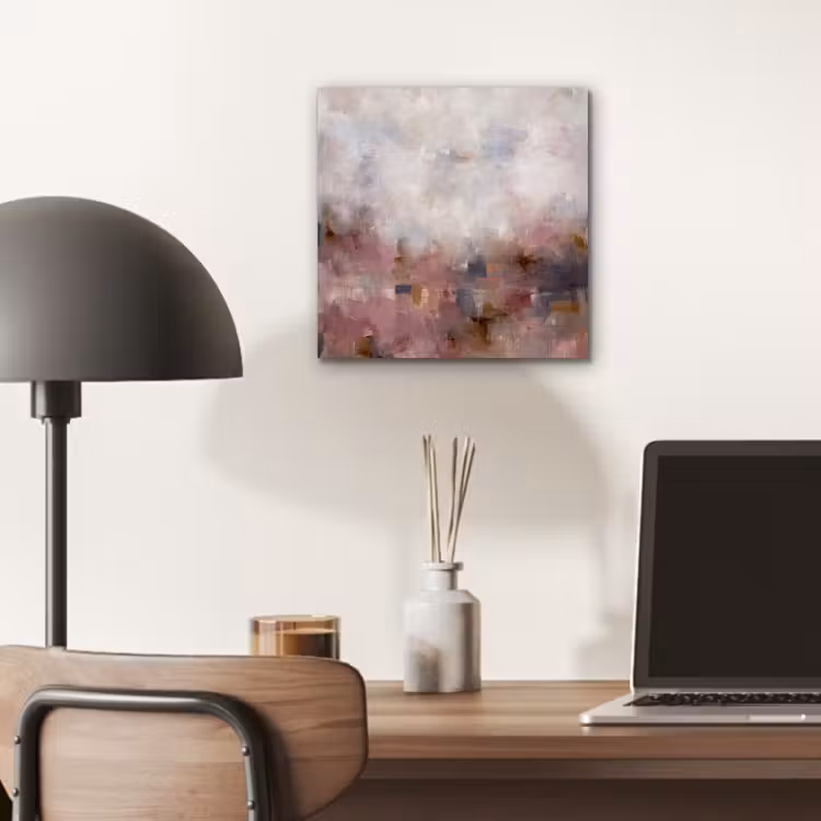 Abstract - Vloeiend - Kunst - Modern - Beige aluminium wit klein -sfeer5