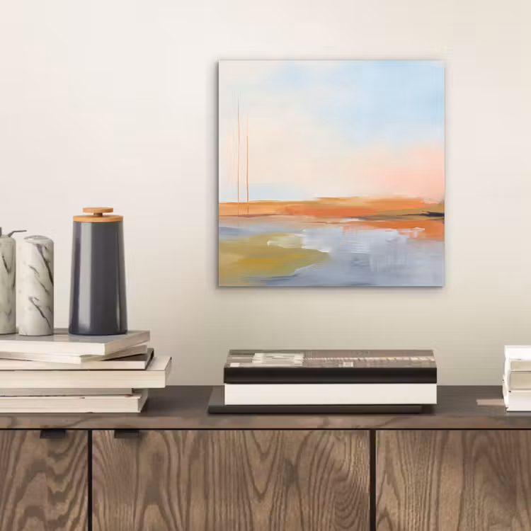 Abstract - Landschap - Horizon - Modern - Kleurrijk aluminium wit klein -sfeer1