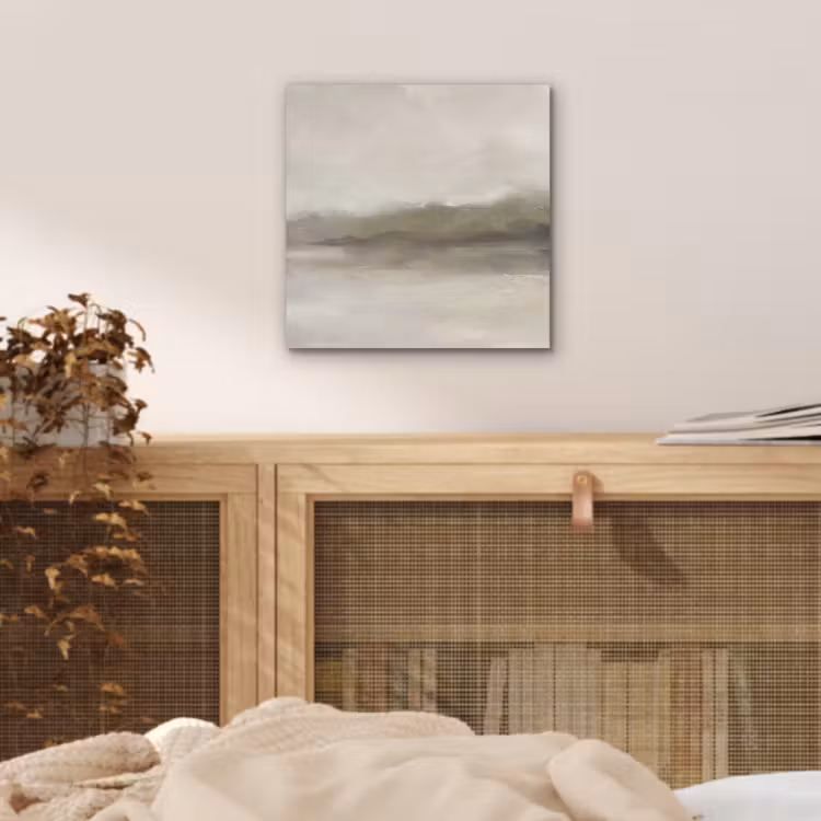 Abstract - Landschap - Nevel - Modern - Grijs aluminium wit klein -sfeer3