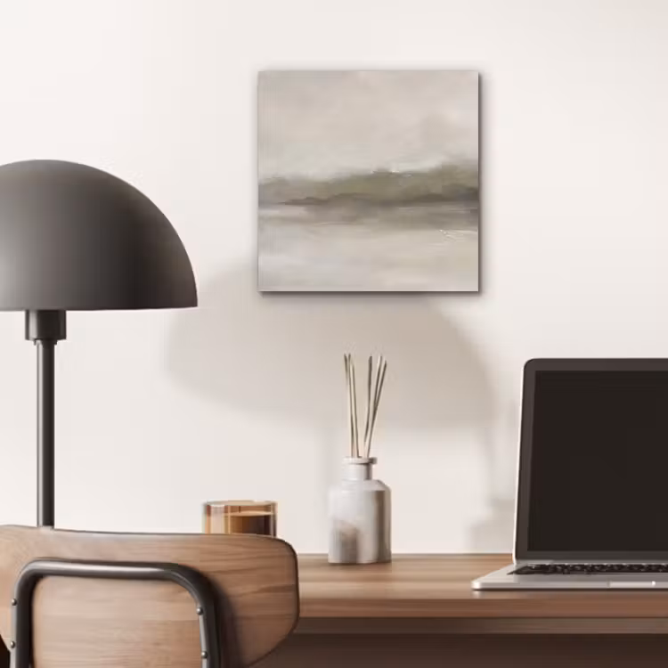 Abstract - Landschap - Nevel - Modern - Grijs aluminium wit klein -sfeer5