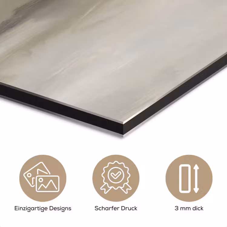 Abstract - Landschap - Nevel - Modern - Grijs aluminium wit klein -closeup_DE