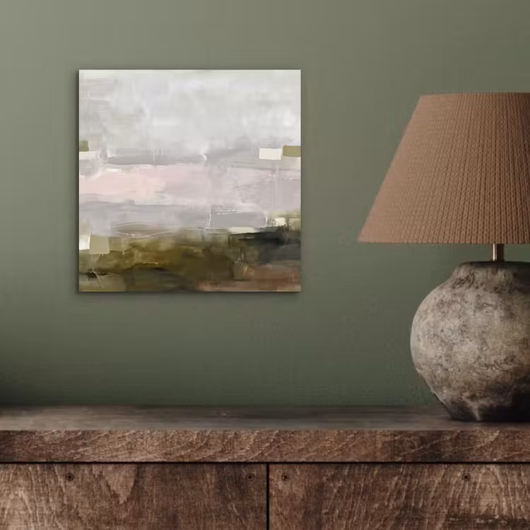 Abstract - Gelaagd - Kunst - Modern - Grijs-Groen aluminium wit klein -sfeer2