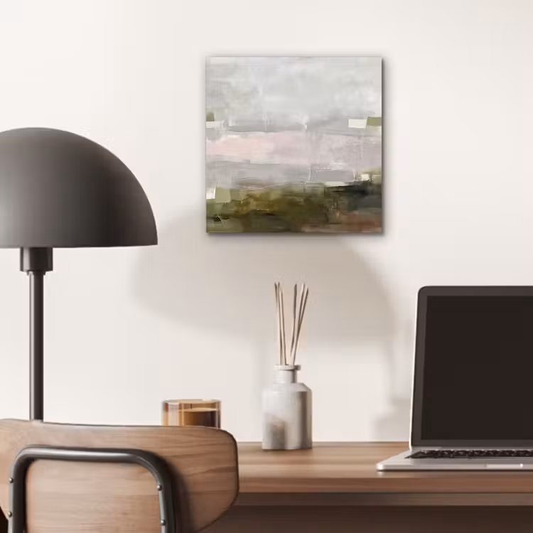 Abstract - Gelaagd - Kunst - Modern - Grijs-Groen aluminium wit klein -sfeer5