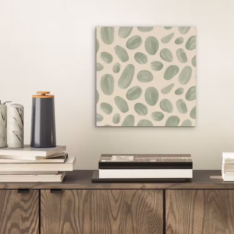 Abstract - Patroon - Organisch - Groen - Modern aluminium wit klein -sfeer1