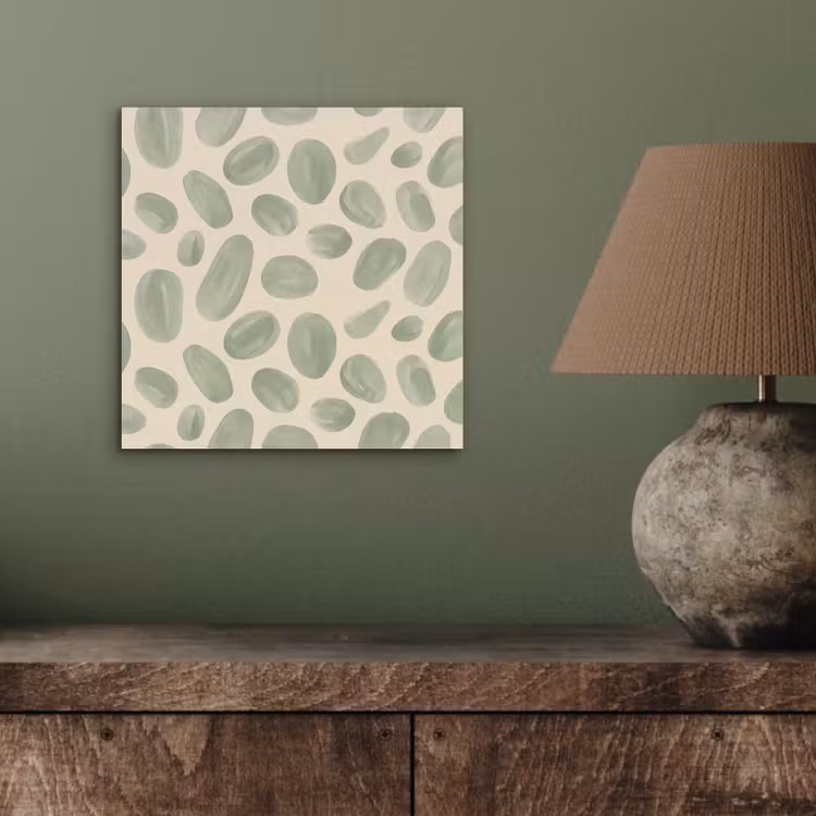 Abstract - Patroon - Organisch - Groen - Modern aluminium wit klein -sfeer2