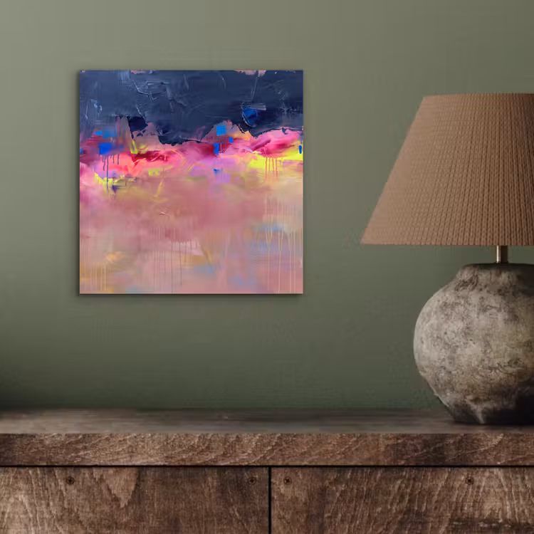 Abstract - Textuur - Kleuren - Modern - Roze aluminium wit klein -sfeer2