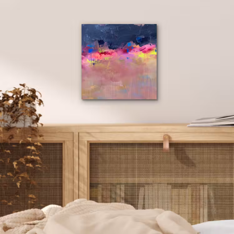 Abstract - Textuur - Kleuren - Modern - Roze aluminium wit klein -sfeer3