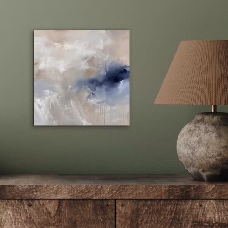 Abstract - Wolken - Sfeer - Modern - Beige aluminium wit klein -sfeer2