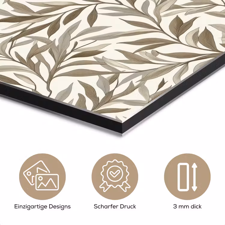 Takken - Botanisch - Taupe aluminium wit klein 46 -closeup_DE