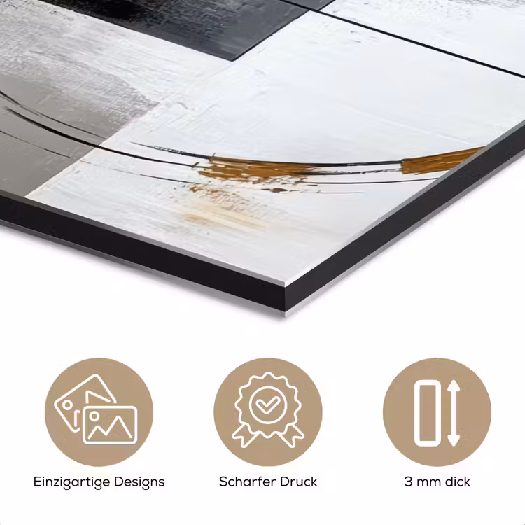 Abstract - Goud - Zilver - Vormen - Aesthetic aluminium wit klein -closeup_DE