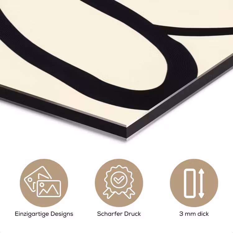 Abstract - Lijnen - Modern - Beige aluminium wit klein -closeup_DE