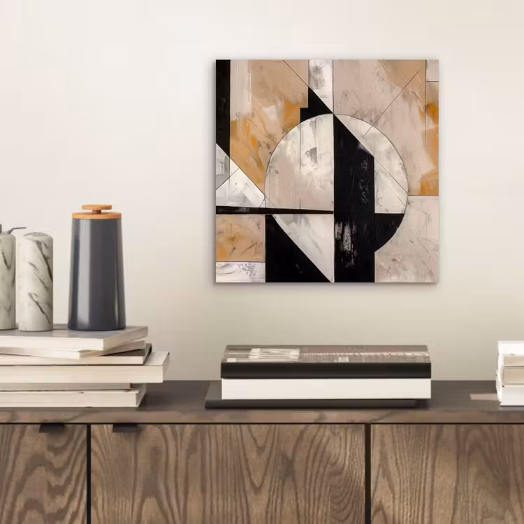 Abstract - Modern - Geometrisch - Pastel aluminium wit klein -sfeer1