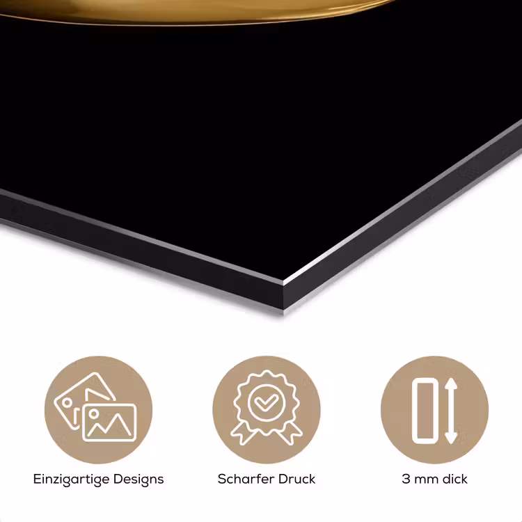 Appel - Goud - Chrome - Zwart aluminium wit klein -closeup_DE