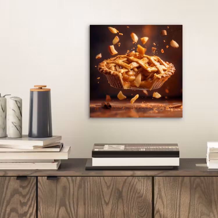 Appel - Taart - Warm - Eten aluminium wit klein -sfeer1