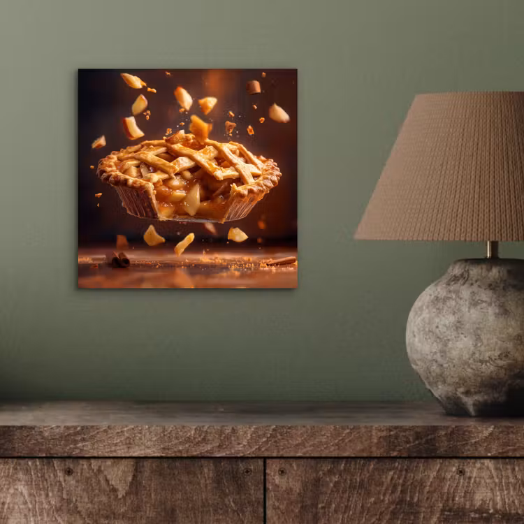 Appel - Taart - Warm - Eten aluminium wit klein -sfeer2