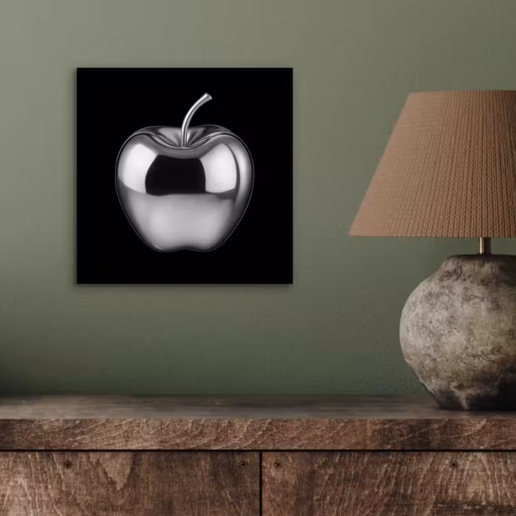 Appel - Metallic - Symmetrisch aluminium wit klein -sfeer2