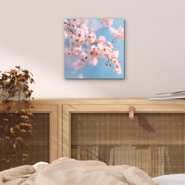 Takken - Bloesems - Roze aluminium wit klein -sfeer3