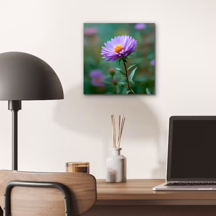 Aster - Paars - Bloem - Blaadjes aluminium wit klein -sfeer5
