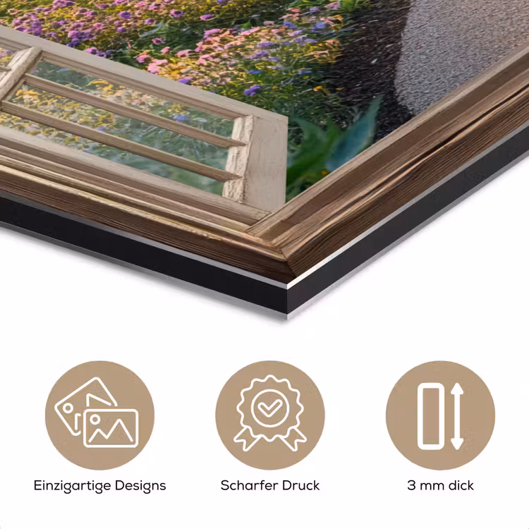 Doorkijk - Bloemen - Natuur - Zon - Pad aluminium wit klein -closeup_DE