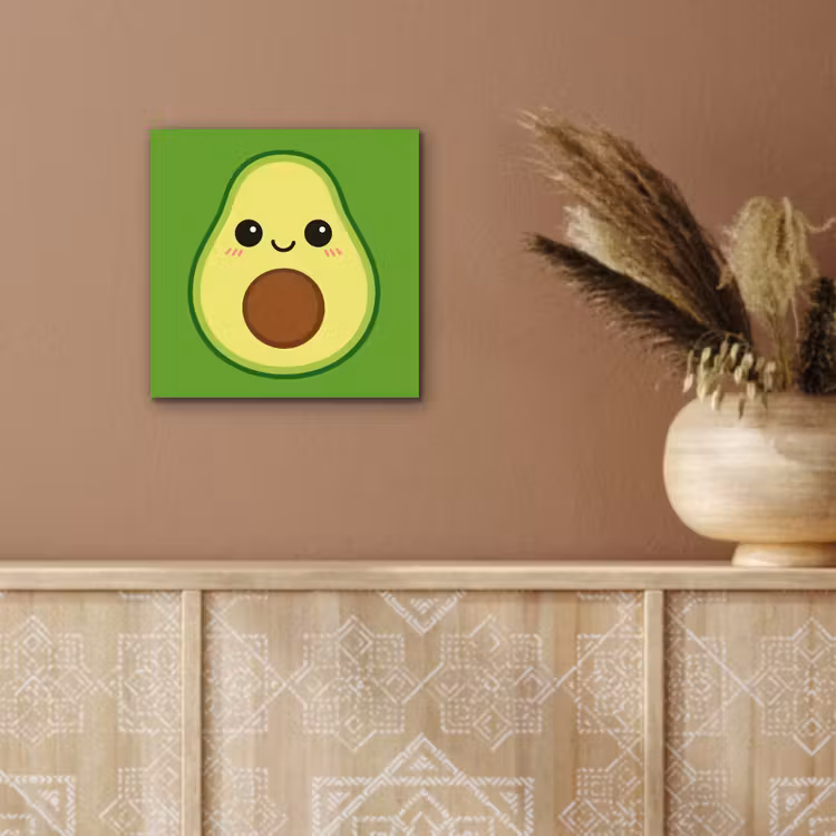 Avocado - Groen - Speels aluminium wit klein -sfeer4