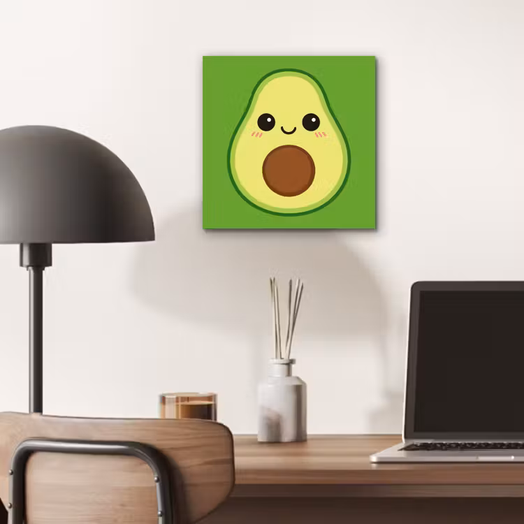 Avocado - Groen - Speels aluminium wit klein -sfeer5