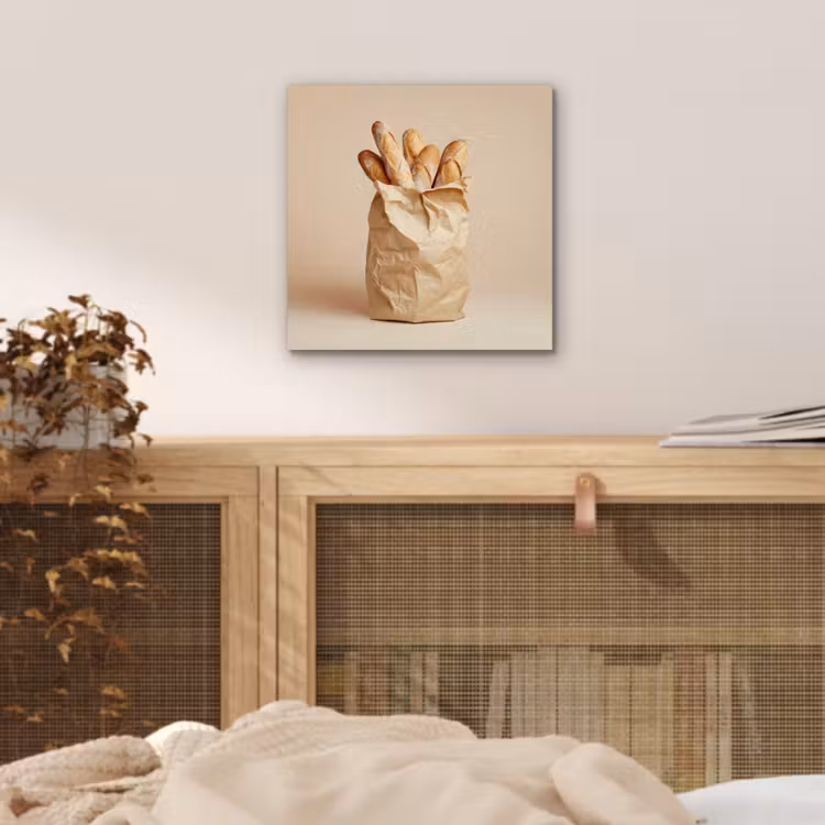 Baguette - Brood - Stokbrood - Beige aluminium wit klein -sfeer3