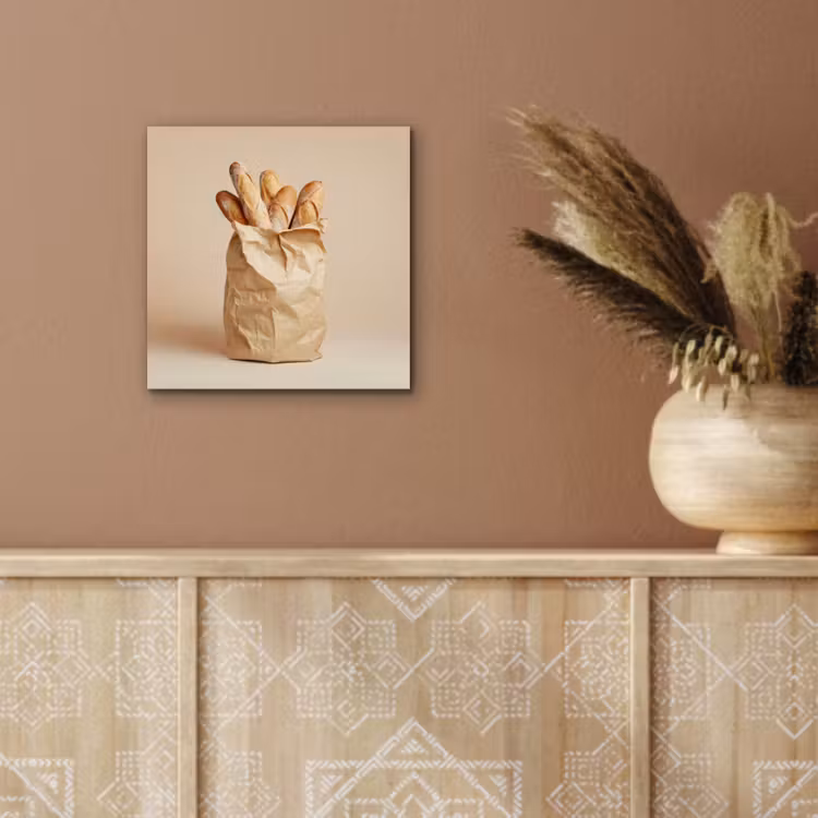 Baguette - Brood - Stokbrood - Beige aluminium wit klein -sfeer4