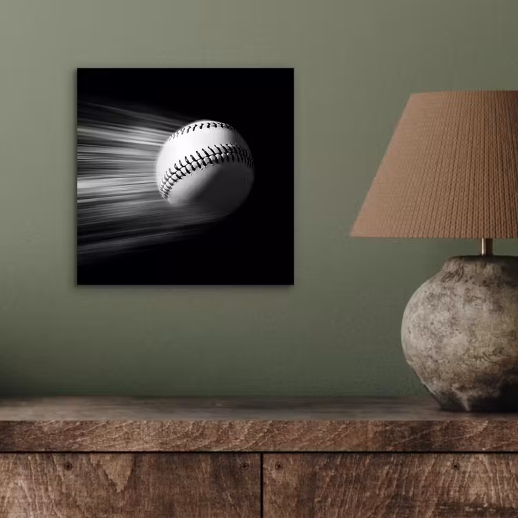 Honkbal - Wit - Vliegt aluminium wit klein -sfeer2