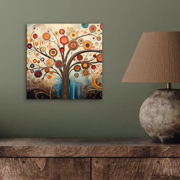 Boom - Tree of life - Kleur aluminium wit klein -sfeer2