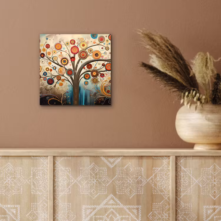 Boom - Tree of life - Kleur aluminium wit klein -sfeer4