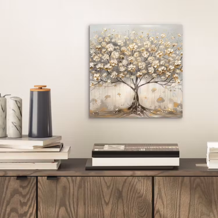 Boom - Beige - Goud - Verflook - Grijs aluminium wit klein -sfeer1